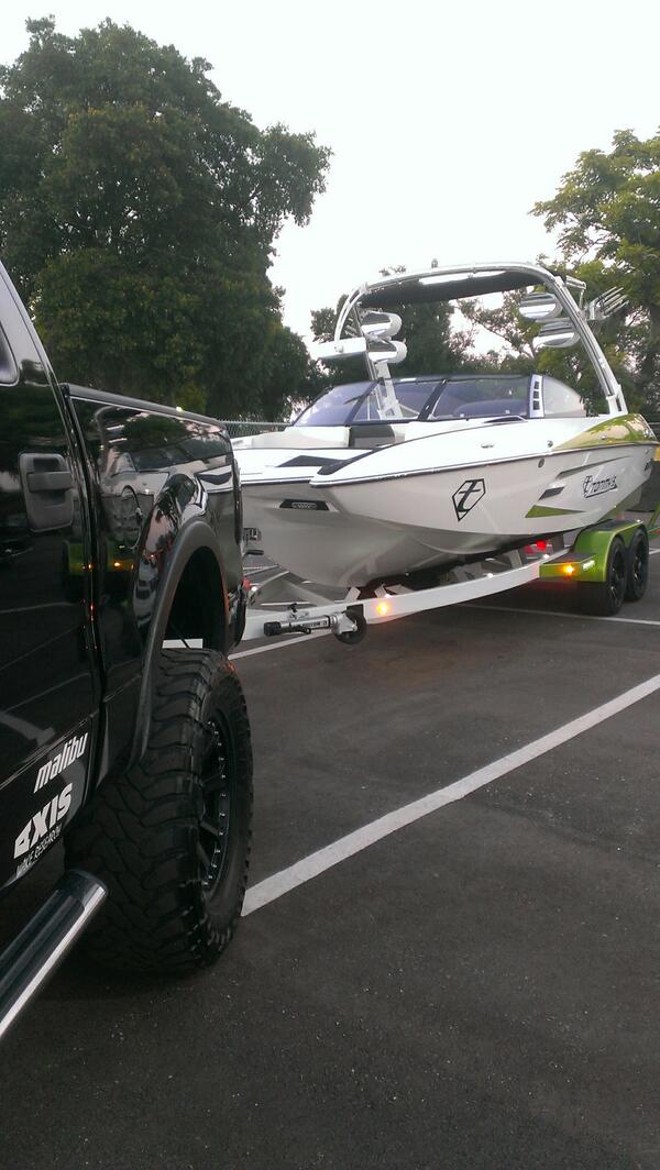 Tommy's 2013 MXZ 22 Salt Series at <a href="/CowboysOrlando9/">Cowboys Orlando</a> @trucksgonewild truck pull. <a href="/malibuboats/">Malibu Boats</a> @TommysSlalom