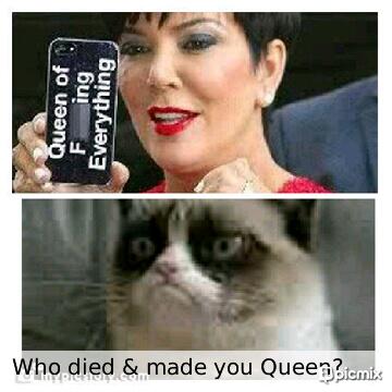 Hahaha,Kris you have found your match in grumpy cat!