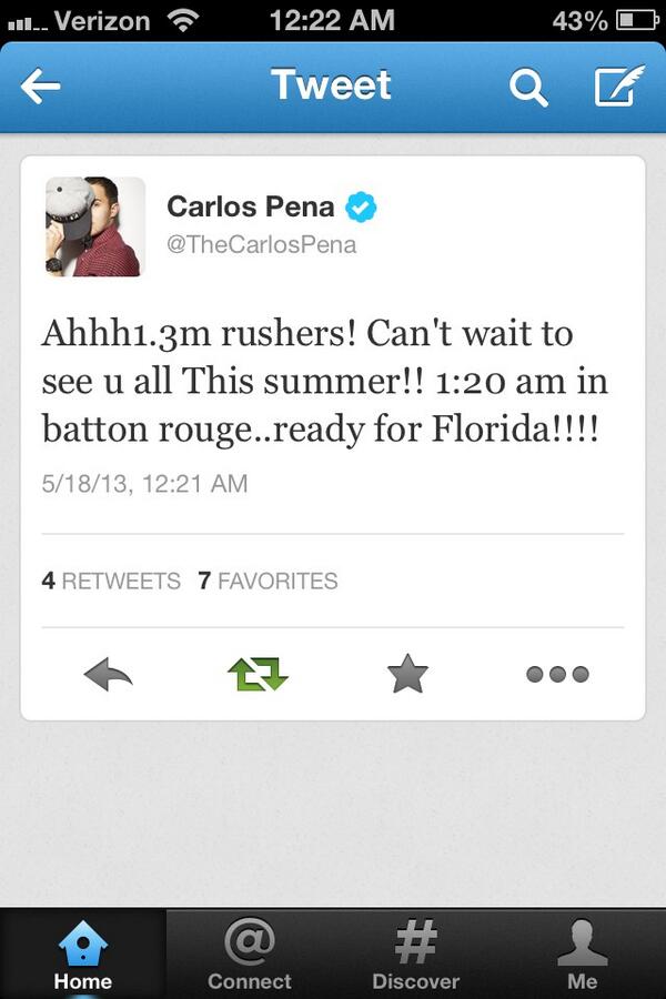 Caught Carlos at 4 RTs 😱