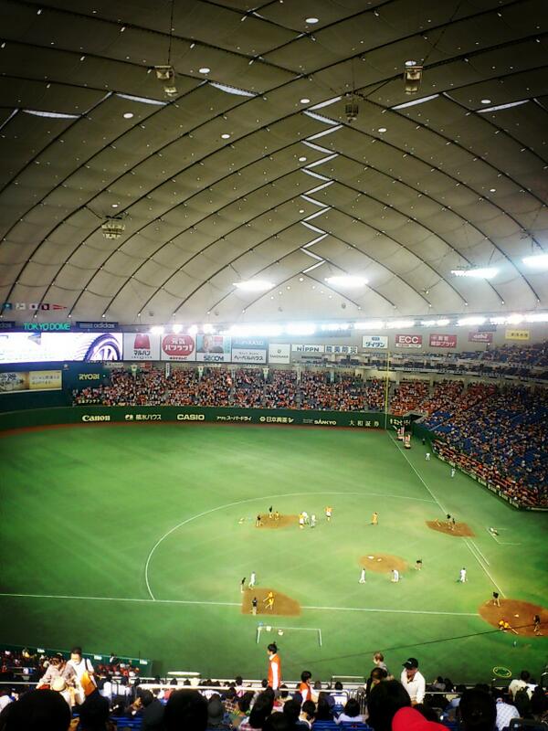 ykk620's tweet photo. ドームにきたー http://t.co/TcWUDL6Qa8
