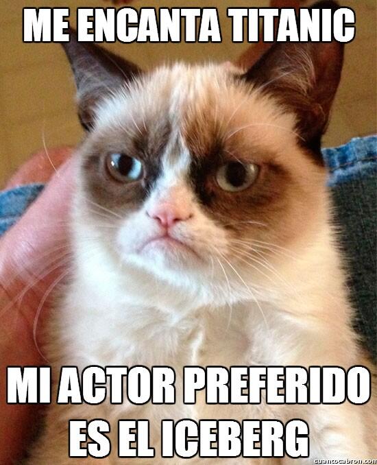 _GrumpyCat's tweet photo. Mi personaje favorito de Titanic es... http://t.co/tCSROveHBU