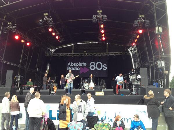 absoluteradio's tweet photo. Early birds snaffling the best positions at Let's Rock The Moor festival. #LRTM #AbsoluteRadio #80s #TonyHadley http://t.co/cIyWrjba6p