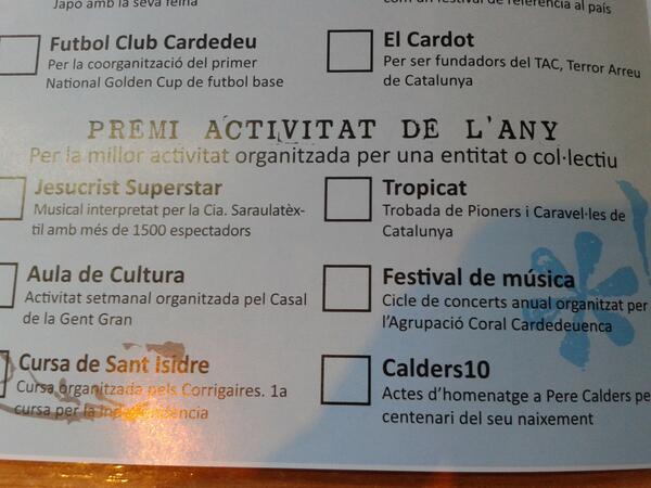 aerocafort's tweet photo. Ja heu votat per la Tropicat? Si veniu a la Fira de Sant Isidre no us oblideu de votar! @fceg_cat @TrobadaTroPiCat http://t.co/UaGf08Axrt