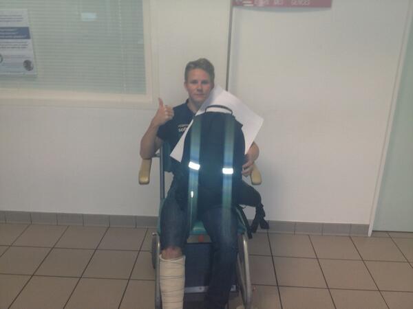 Danny Webb breaks foot at Le Mans qualifying Danny Webb Broken foot Le MAns
