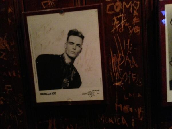 CodeRoadie's tweet photo. Any pizzeria good enough for Vanilla Ice is good enough for me. http://t.co/Q6MOre6EhU