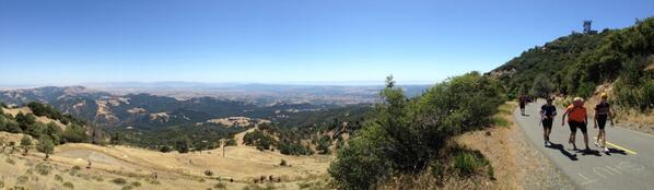 TrekTeamMatt's tweet photo. The view from near the top of Mt.Diablo. #atoc http://t.co/JhKZbS200K