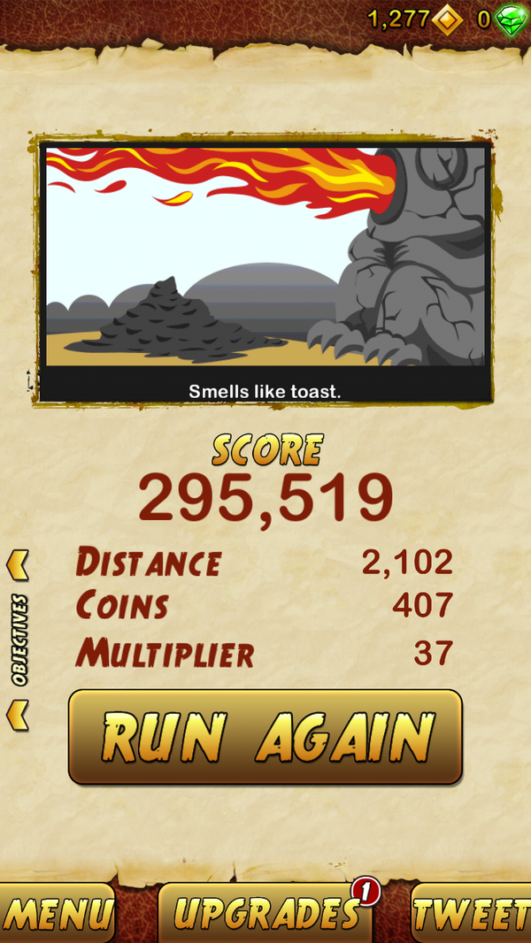 I got 295519 points while escaping from a Giant Demon Monkey. Beat that! bit.ly/TempleRun2Andr…