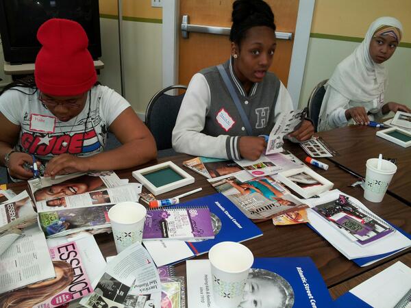 #girls creating #selfimage picture frames with @YouGrowGirl206 #empowermentretreat