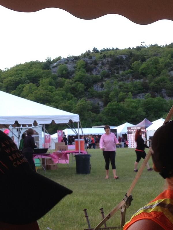 tashabear's tweet image. My view at dinner. #avonwalkBO #moto
