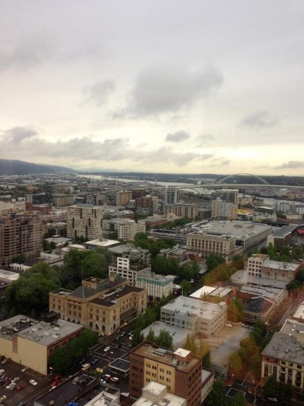 View from Portland City Grill! Gorgeous!! #quiltmarket