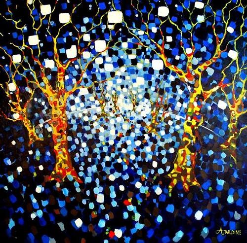 alisonjardine's tweet image. Walk With Me' 36"x36" ~ oil on canvas (2010)  #art ~ #painting .