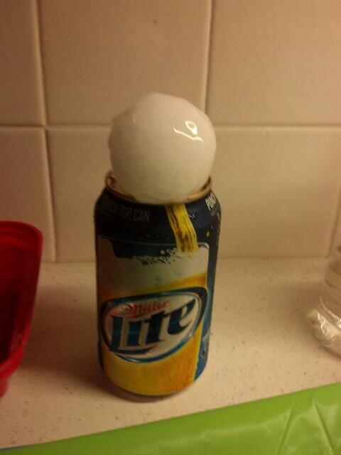 curtmoore's tweet photo. Crazy #severestorms came through #Hays #Ks tonight. At least the #hail stones kept my beer cold. http://t.co/xbwCyLaOiB