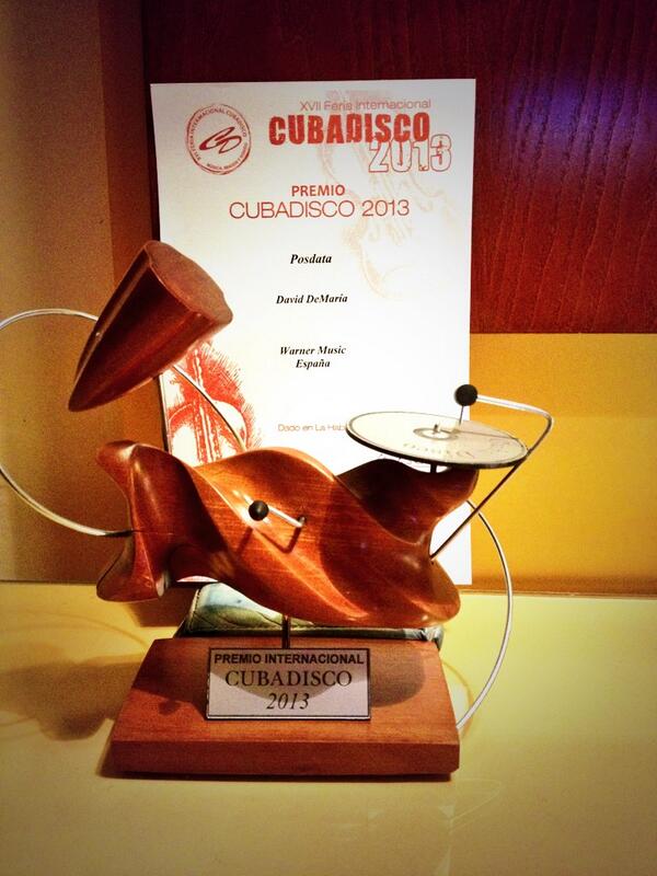 Gracias por este premio internacional Cubadisco!!! Jamás olvidaré esta tierra y sus contrastes...y a sus músicos!!!