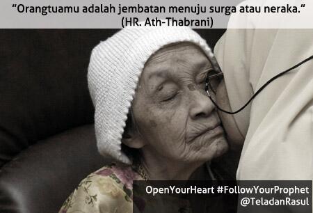 TeladanRasul's tweet photo. Your Golden Ticket l Tiket Emas Menuju Surga = Orang Tua. Berbaktilah l #FollowYourProphet http://t.co/6HJu5kL8dJ
