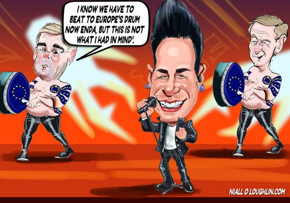 Only debt survives, the full cartoon,  Ryan Dolan and his backing singers #RyanDolan #Ireland  #Eurovision #IrishSun