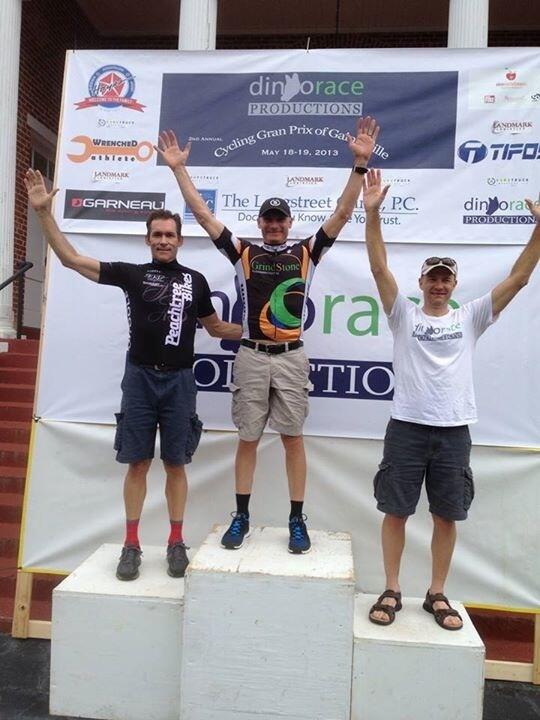 grindstonecycle's tweet photo. @tstone44 wins the masters TT in the @FeedYourDingo #gainesvilleGP  yesterday on his new @FeltBicycles DA TT bike http://t.co/J8ecG2NmbT