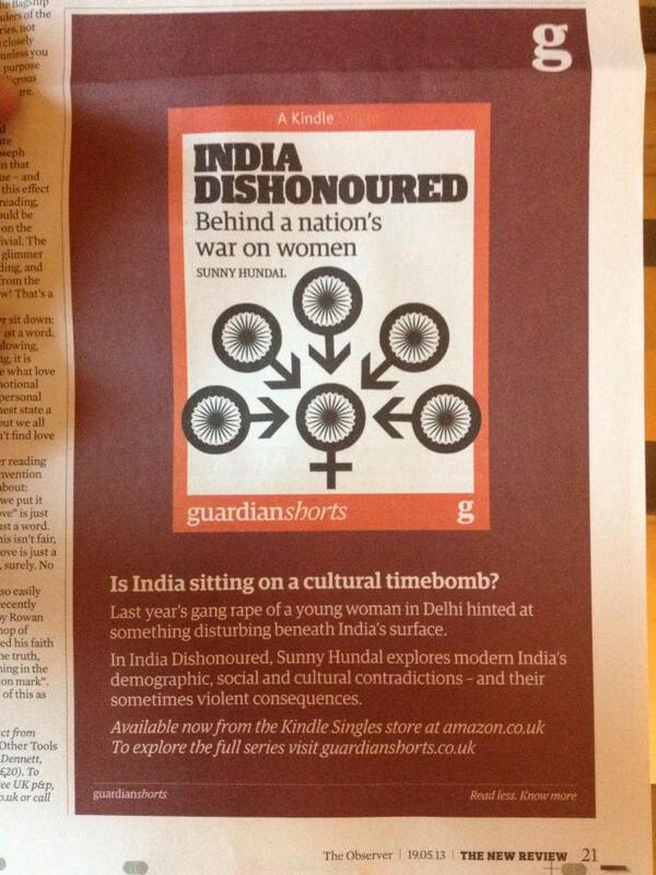 sunny_hundal's tweet photo. The Guardian ran an ad today about my book today in the newspaper (details: http://t.co/vSmpjTMKzm) http://t.co/RSYmfZL5Gw