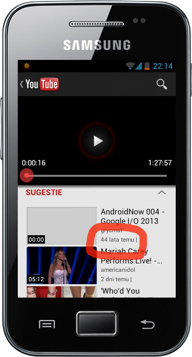 elpege_'s tweet image. .@Czujny @grycmat @michalbrz 44 lata temu był dzisiejszy odcinek #AndroidNow Lekki fuckup YouTube&apos;a:D