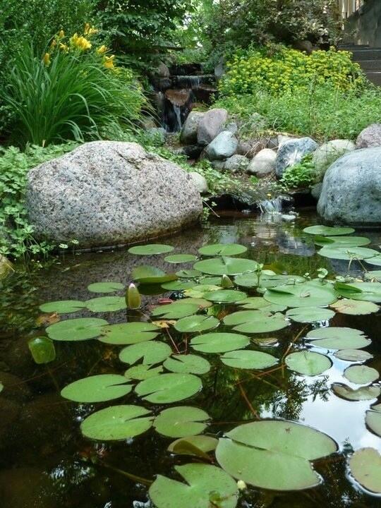 LandscapeInno's tweet image. Add some zen to your outdoor living space with a pond #yyc #landscaping #garden