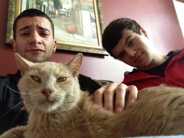 Temperrr's tweet image. Chillin with FaZe House Cat