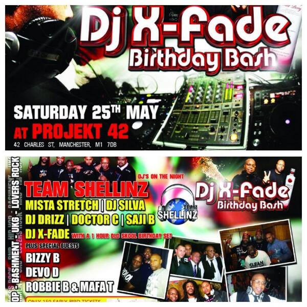 iamdjxfade's tweet photo. @iamdjxfade bday bash dis Saturday @Projekt_42_ @bzb247 @PIC_Crew @djmoet42 @Dj_RobbieB @mafa_t Tickets £5-£8 OTD RT http://t.co/tWgJXNVDWG