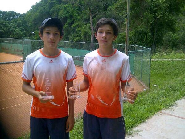 ENTPerfec's tweet photo. ¡Felicitaciones a Christian y Richard Bermudez, campeones de dobles en G3-14 años! Christian finalista en singles http://t.co/tiDthCNIik