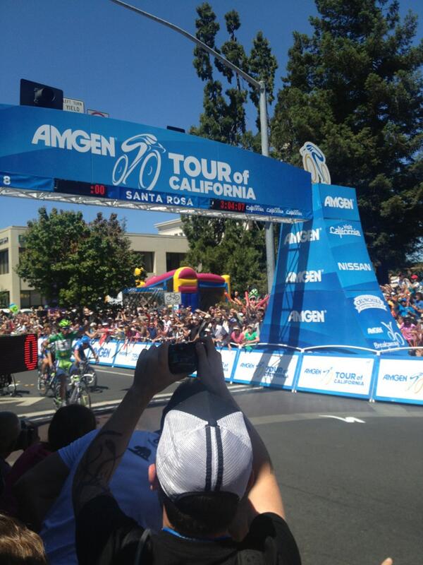 AmgenTOCKristin's tweet photo. Peter Sagan with the @AmgenTourofCali Stage 8 Win! #atoc http://t.co/nw0Yxenyt3