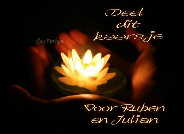 Deel dit kaarsje voor #Ruben en #Julian #vermiste #broertjes  (bron: qtiepie0809)