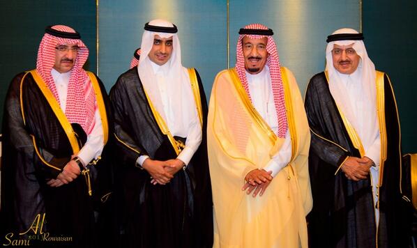 1alsami's tweet photo. الامير تركي وولي العهد الامير سلمان بن عبدالعزيزوالعريس الامير نايف و وزير الداخلية الامير محمد بن نايف @HRHPSalman http://t.co/3ZhNzyHr9t