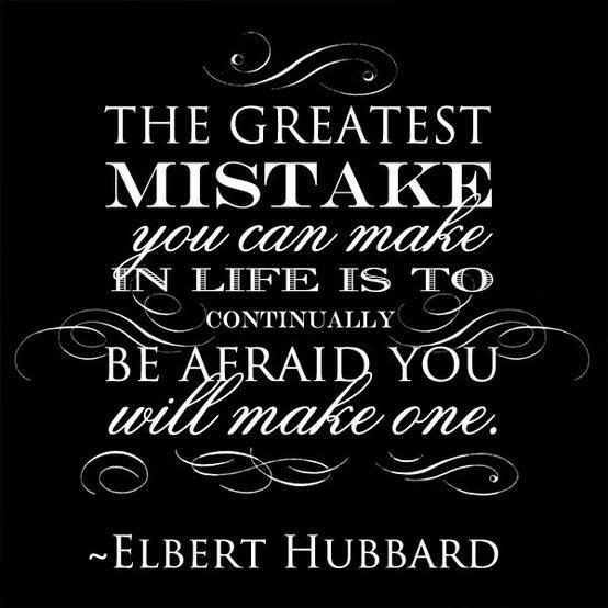 Be prepared to risk the failure for the chances at greatness #nofear #takearisk
