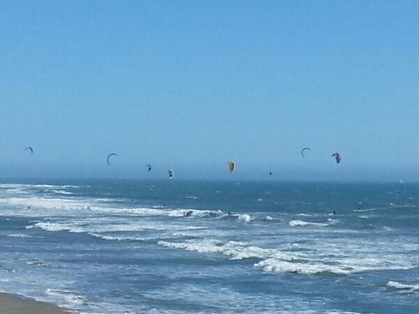 We happened upon a sea full of parasailers. What a great afternoon.