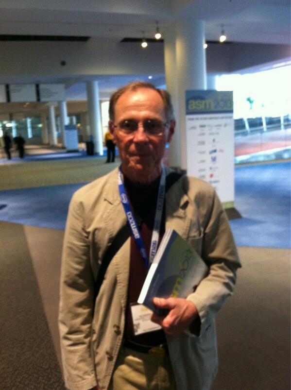 markowenmartin's tweet image. A shot of a hero of mine, Norm Pace. #asm2013 #microbialhero