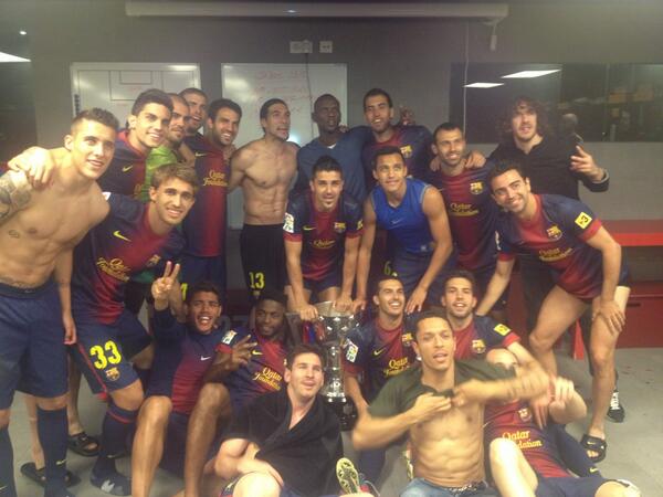 DavidBriandav's tweet photo. "@barcastuff: Tw Bartra: "Great job by the whole team, and this is our reward! #championsFCB http://t.co/E8P7QvWLzB" [@marcbartra91]"