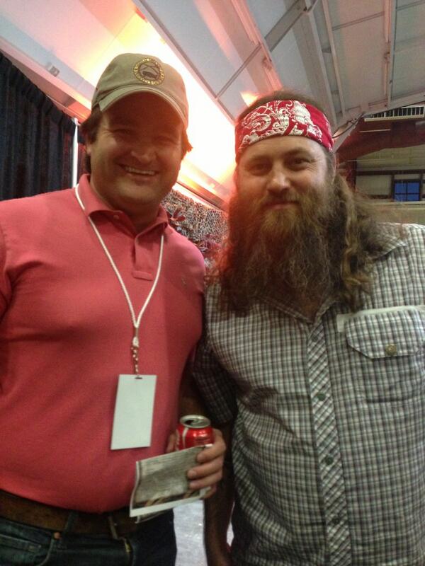 My husband <a href="/Diesel1300/">Dave D</a> loves duck dynasty... My brother and <a href="/williebosshog/">Willie Robertson</a> together tonight in Denver