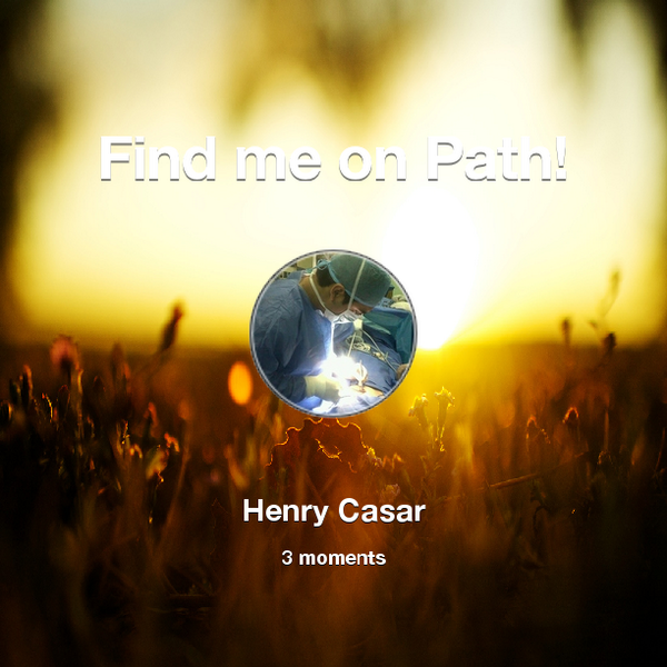 Henrycasar's tweet photo. Find me on #Path now! Go to: http://t.co/4BUYS9PDBE! #thepersonalnetwork http://t.co/U029WQDZZl