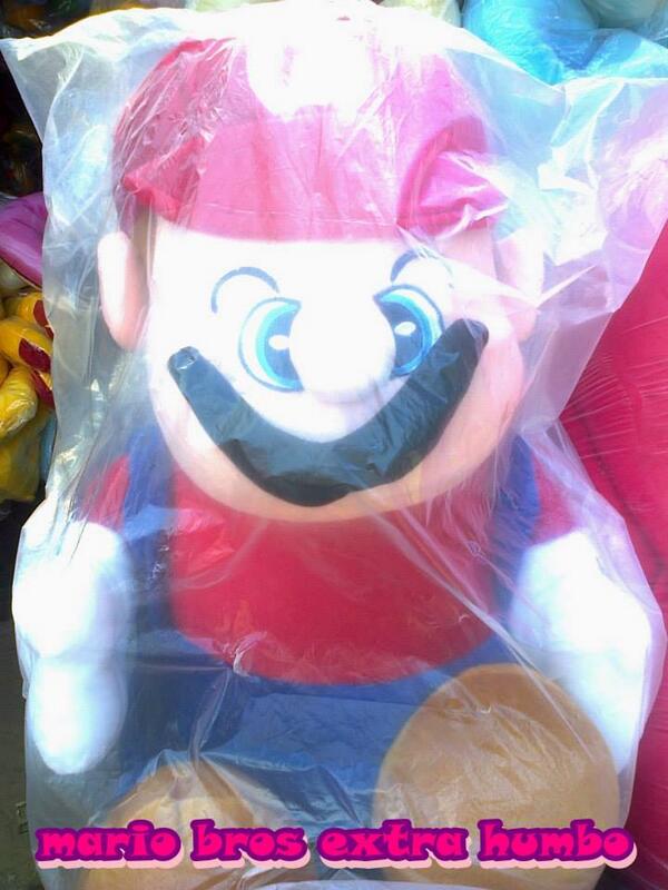 HanNiceProjects's tweet image. Mario Bross Extra Jumbo ukr 100cm @ 175K Bahan velboa lembut isi dakron. Minat? SMS 089626080052