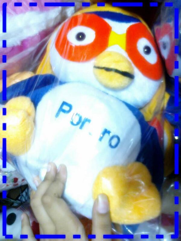 HanNiceProjects's tweet image. Pororo ukr 40cm @ 56K Bahan velboa lembut isi dakron. Minat? SMS 089626080052