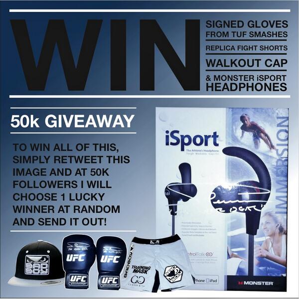 50k Give away simply RT to win, once I hit over 50k I will choose a winner &amp; send it out <a href="/MonsterAuNz/">Monster Products</a> <a href="/BadBoyEurope/">Bad Boy Europe</a>