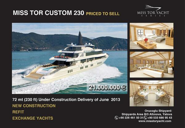 72 mt motor yacht - New Construction
#business