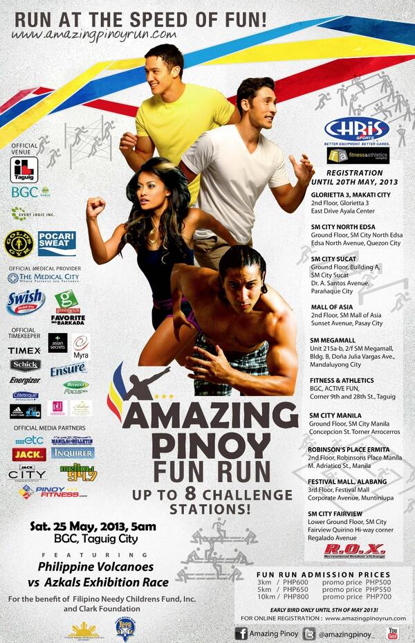iamjoannesamson's tweet image. Run at the speed of FUN w/ @AmazingPinoyRun this May 25th! amazingpinoyrun.com @ChadGould9 @HarrisTots