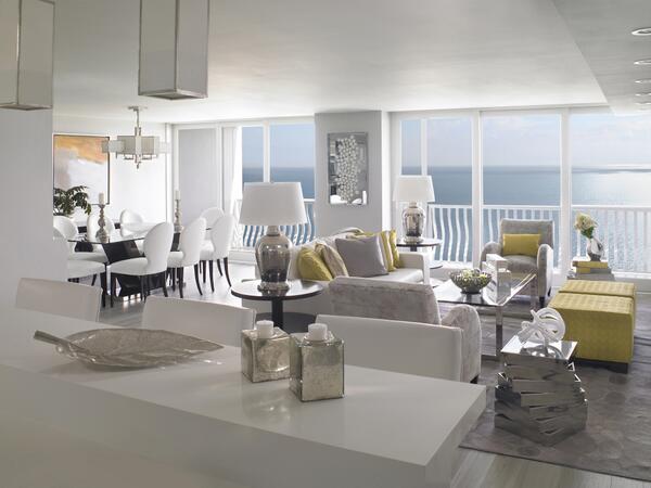 Beautiful condo design by Sheryl Bleustein Interiors in Fort Lauderdale, FL. bit.ly/ItEWLw