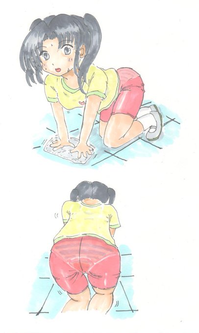 掃除に勤しむ女の子達を見学したい 