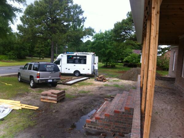 ProAVServices's tweet image. Wiring a new home in Landfall for Doster Building Company.