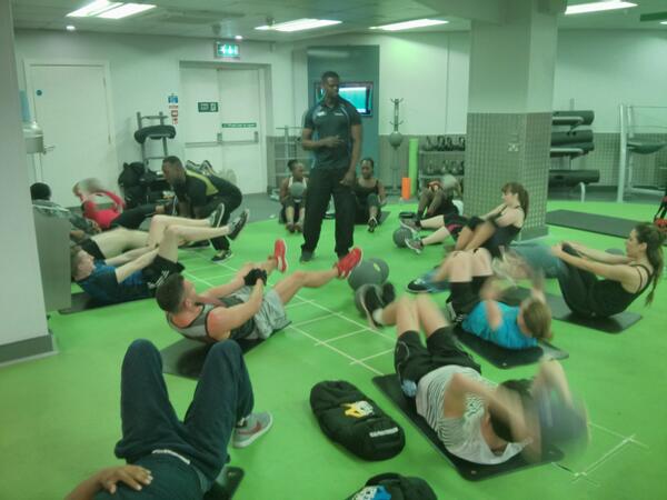 Freestyle Core class really works those abs! Well done team