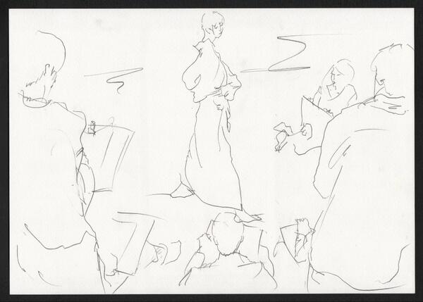Uncle_Yasu's tweet photo. ４月２７日・四谷デッサン会。遠くから描いてみた・・・ http://t.co/MK8AUsEP3N