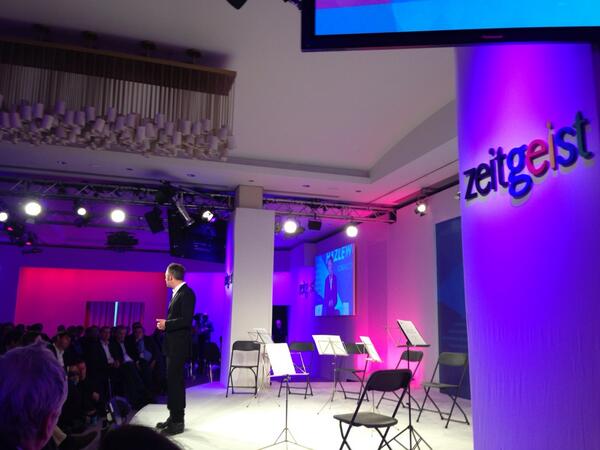 LindiMazibuko's tweet photo. Charles Hazelwood at Google #Zeitgeist13. "When people ask what instrument I play, I tell them: the orchestra!" http://t.co/ffl0PbrSbc