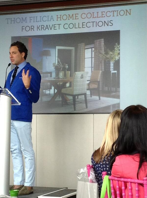 theenglishr's tweet image. Great sneak peek of @ThomFilicia collection for @Kravet @Blogfest2013 #blogfest2013