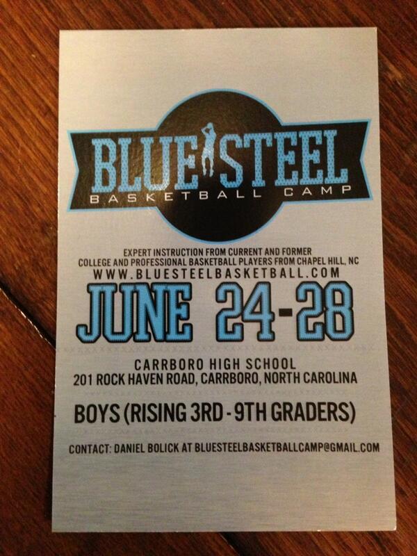 Can't get enough Steel? Blue Steel Basketball Camp June 24-28. Bluesteelbasketball.com