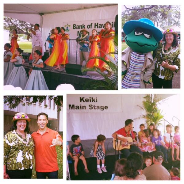 SpecialEventsHI's tweet photo. It's a wrap! Fun times at the @BankofHawaii @HBAMFestival w @SteveSongs &amp; Chet Gecko! Until next year.. #aloha #hbmf http://t.co/Fpvf6TAsYL
