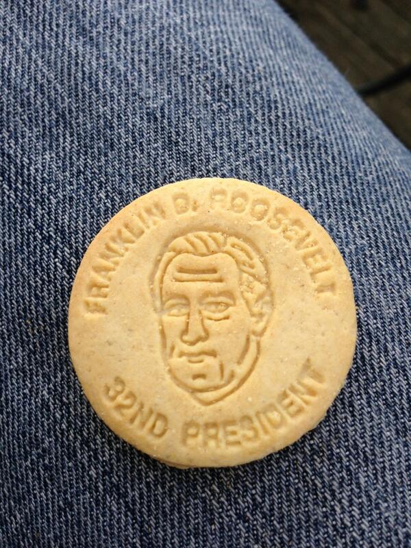 CodeRoadie's tweet photo. Eating my way through the presidents, cookie by cookie. They taste educational! http://t.co/IwdmpuaPnr